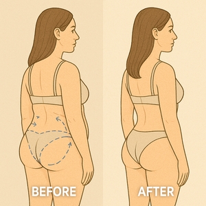 36-Year-Old Woman – Brazilian Butt Lift (BBL)-before