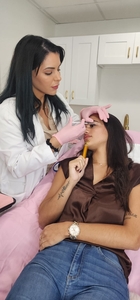 Dr. Ayala performing Botox treatment-before